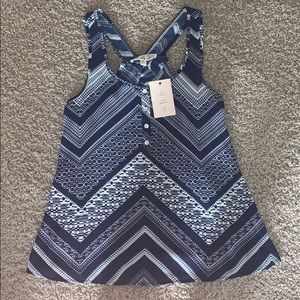 Pink rose float tank top